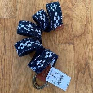 J. Crew Crewcuts Boys Navy Blue Anchor Belt
